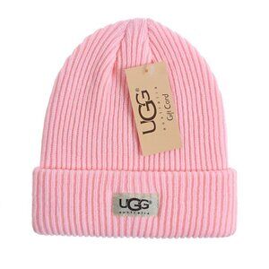 UGG Pink Skull Cap Cuffed Beanie Adult One Size Fits Most